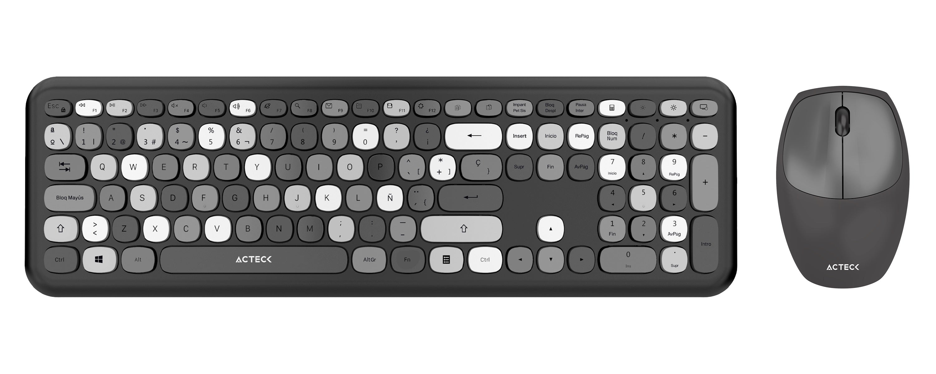 Kit Teclado y mouse Inalámbricos 2.4hz Creator Chic MK475 Advanced Series - Kit Teclado y mouse Inalámbricos 2.4hz Creator Chic MK475 Advanced Series -